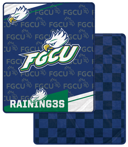 NCAA Diagonal Ghost Checker 60x70 Blanket