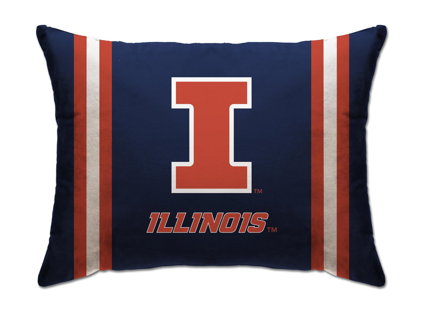 NCAA Standard Stripe Logo Bed Pillow