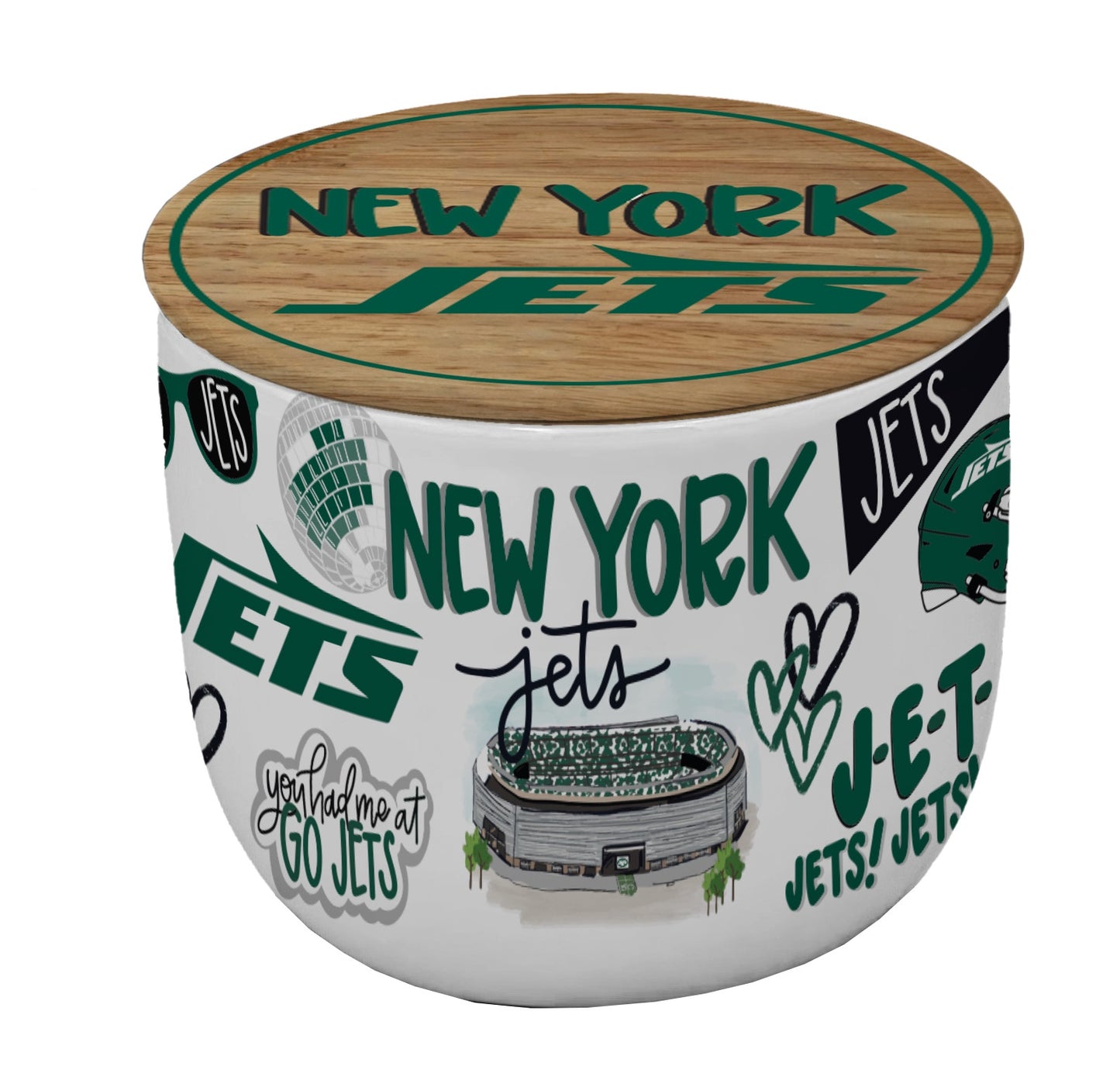 NFL Loco Fan 16oz Ceramic Candle