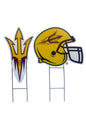 NCAA Logo and Helmet 2 Pack Yard Sign Set