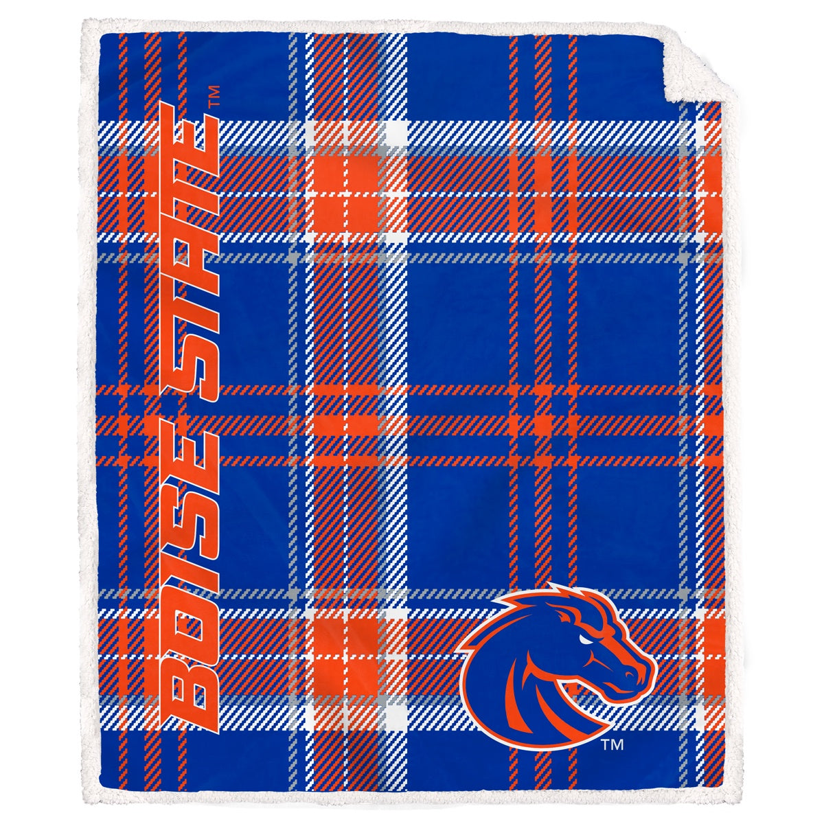 NCAA Playmaker Plaid Ultra Cozy Sherpa Throw