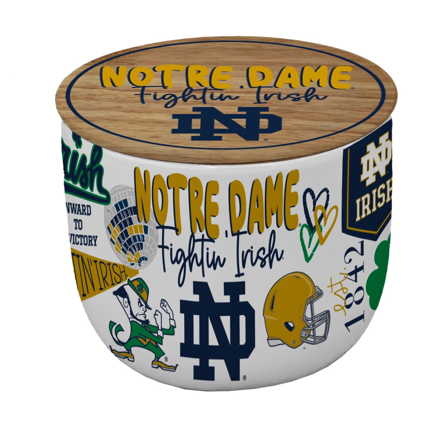 NCAA Loco Fan 16oz Ceramic Candle