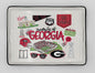 NCAA Loco Fan Large Serving Tray w/Handles
