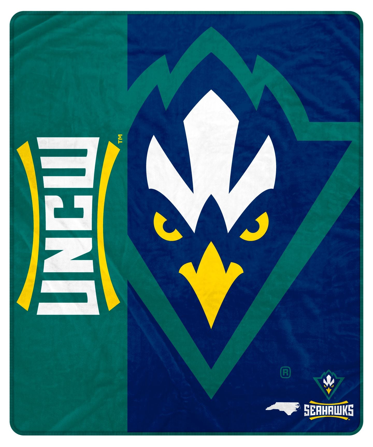 NCAA Endzone Ultra Soft Tailgate Throw