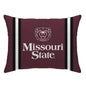 NCAA Standard Stripe Logo Bed Pillow