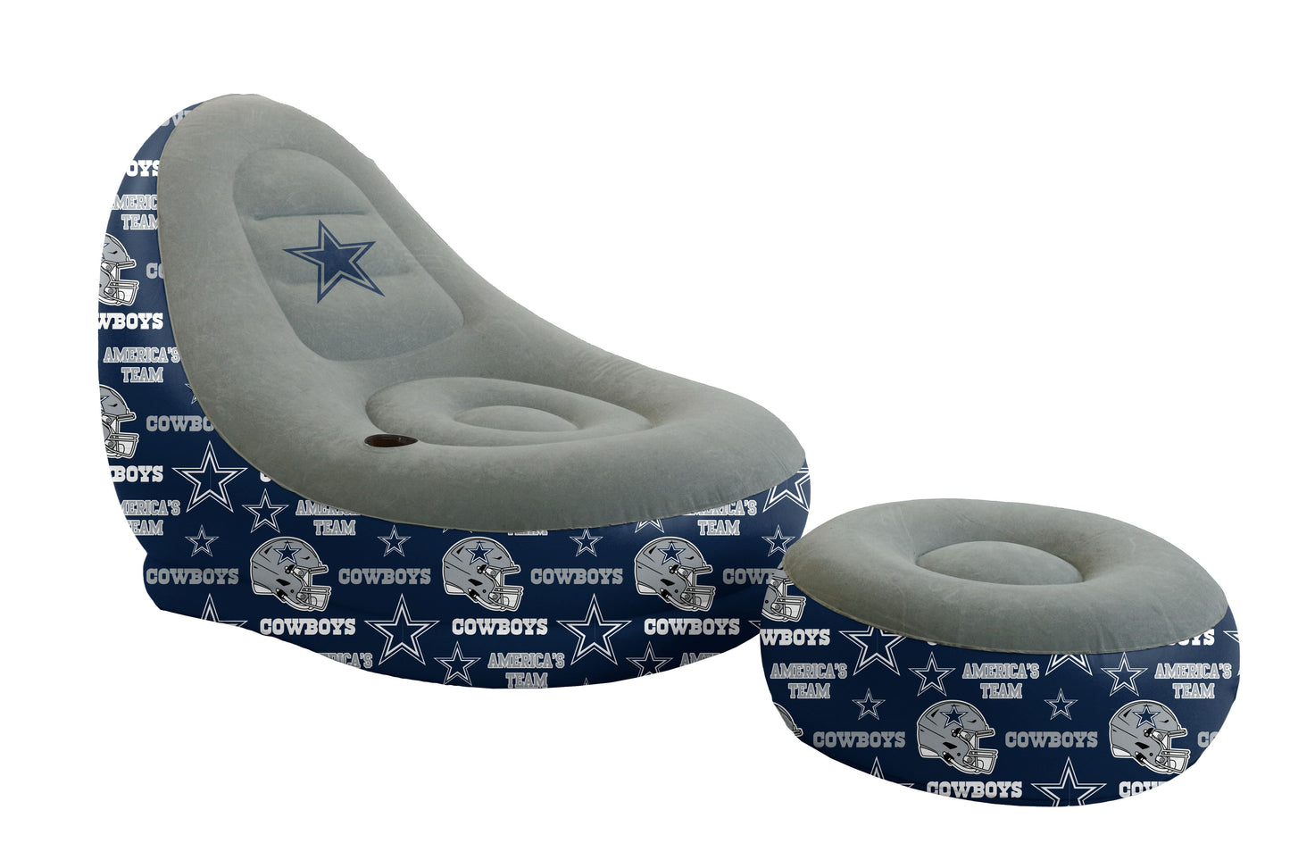 NFL Tonal Logo Inflatable Chair & Ottoman