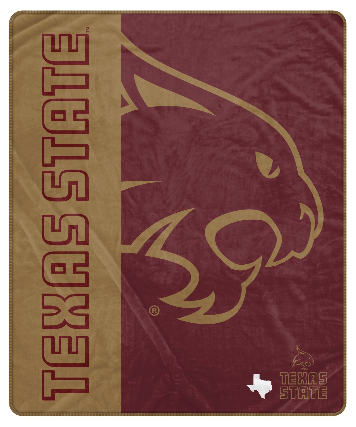 NCAA Endzone Ultra Soft Tailgate Throw