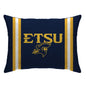 NCAA Standard Stripe Logo Bed Pillow