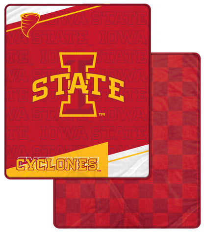 NCAA Diagonal Ghost Checker 60x70 Blanket
