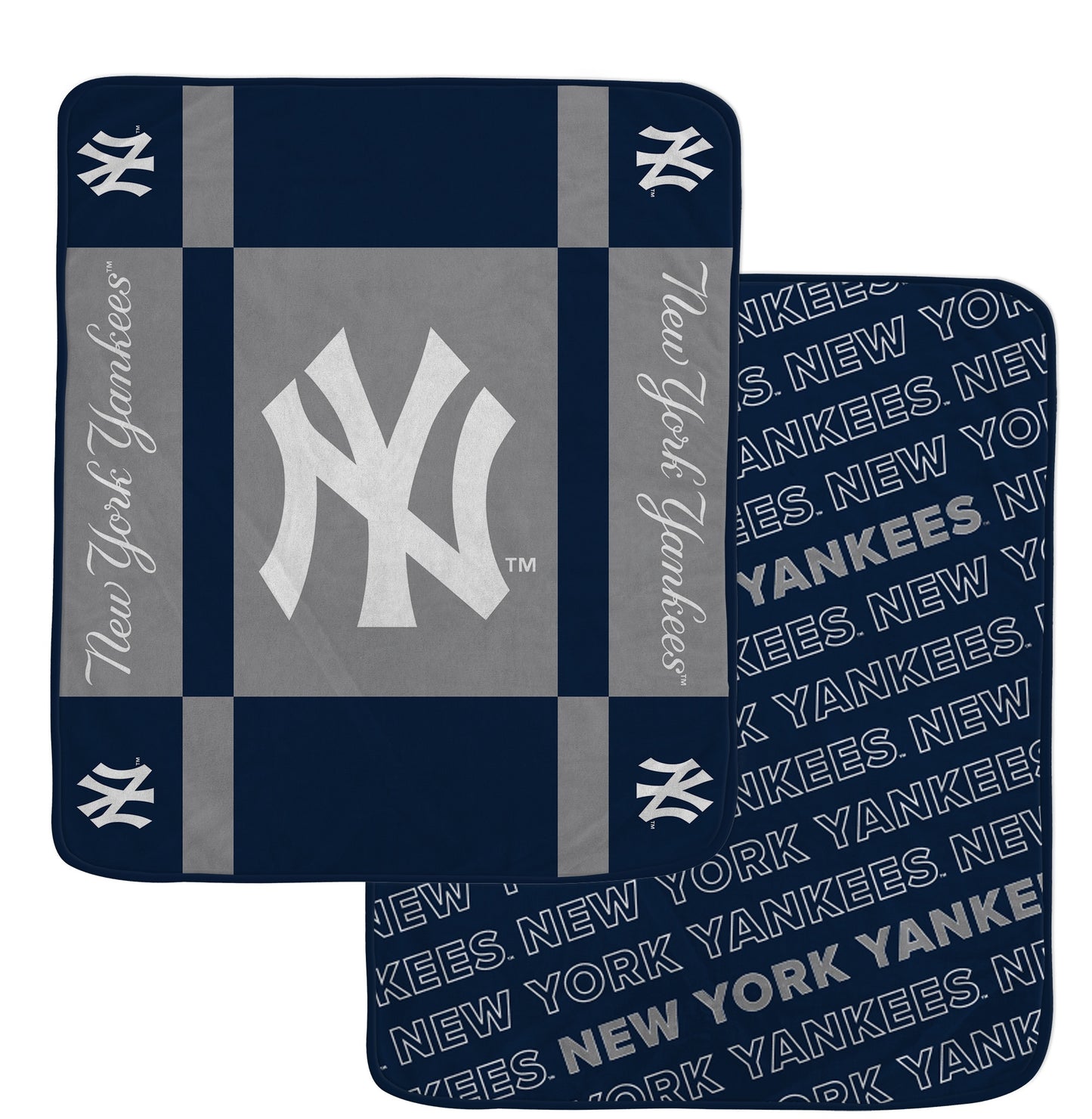 MLB Reverse Block Double Sided 60x70 Ultra Cozy Blanket