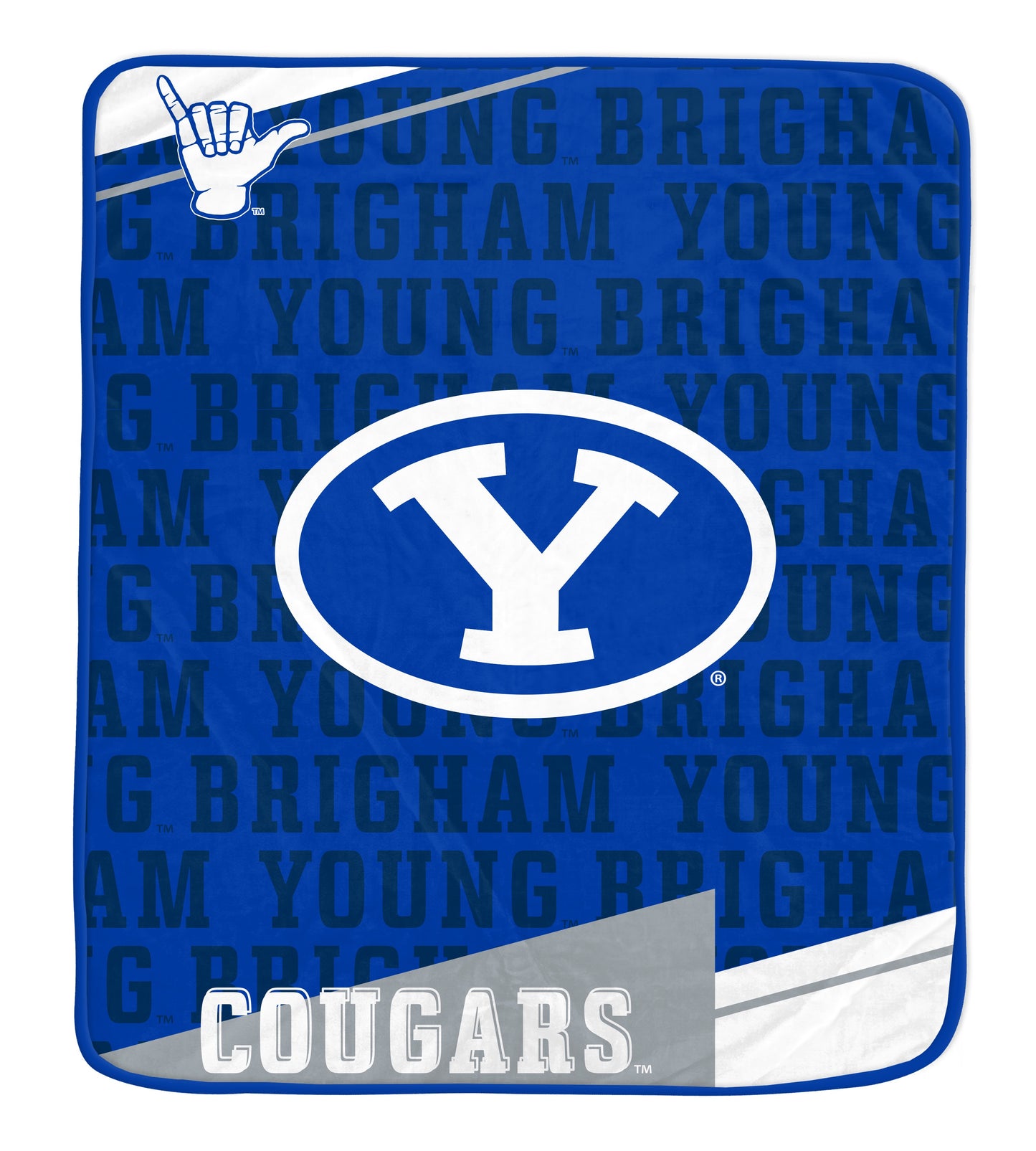 NCAA Diagonal Ghost Ultra Soft 50x60 Blanket