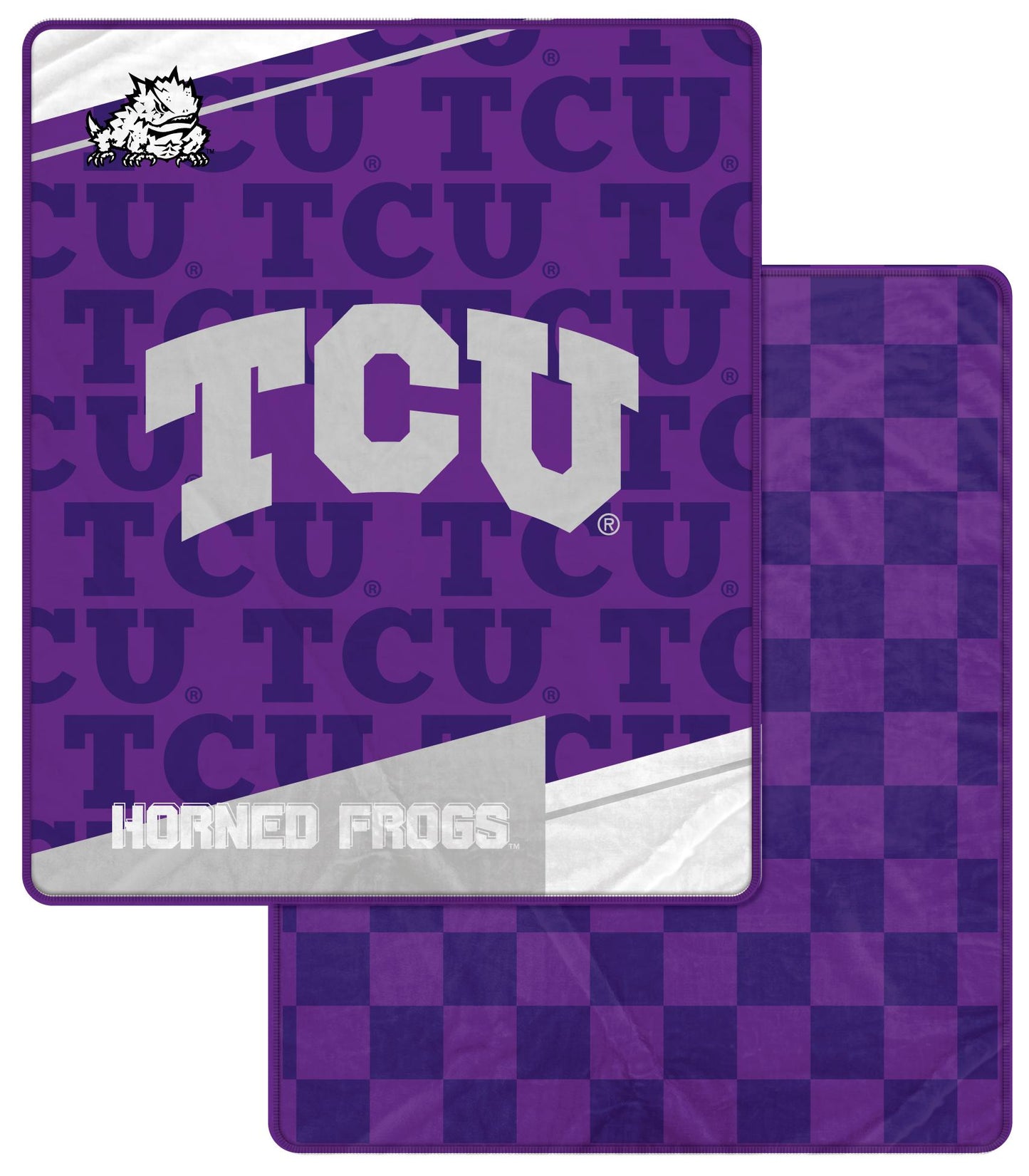 NCAA Diagonal Ghost Checker 60x70 Blanket