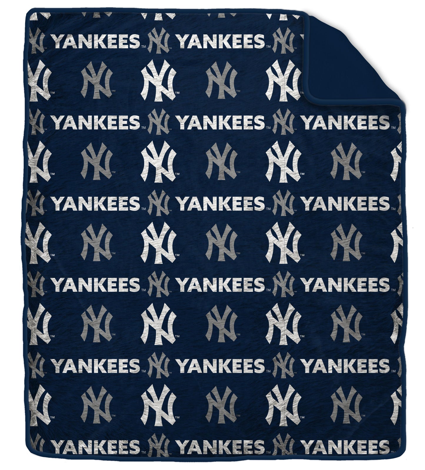 MLB Tonal Wordmark 60x70 Faux Fur Blanket