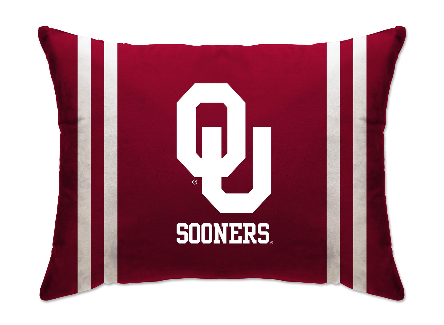 NCAA Standard Stripe Logo Bed Pillow