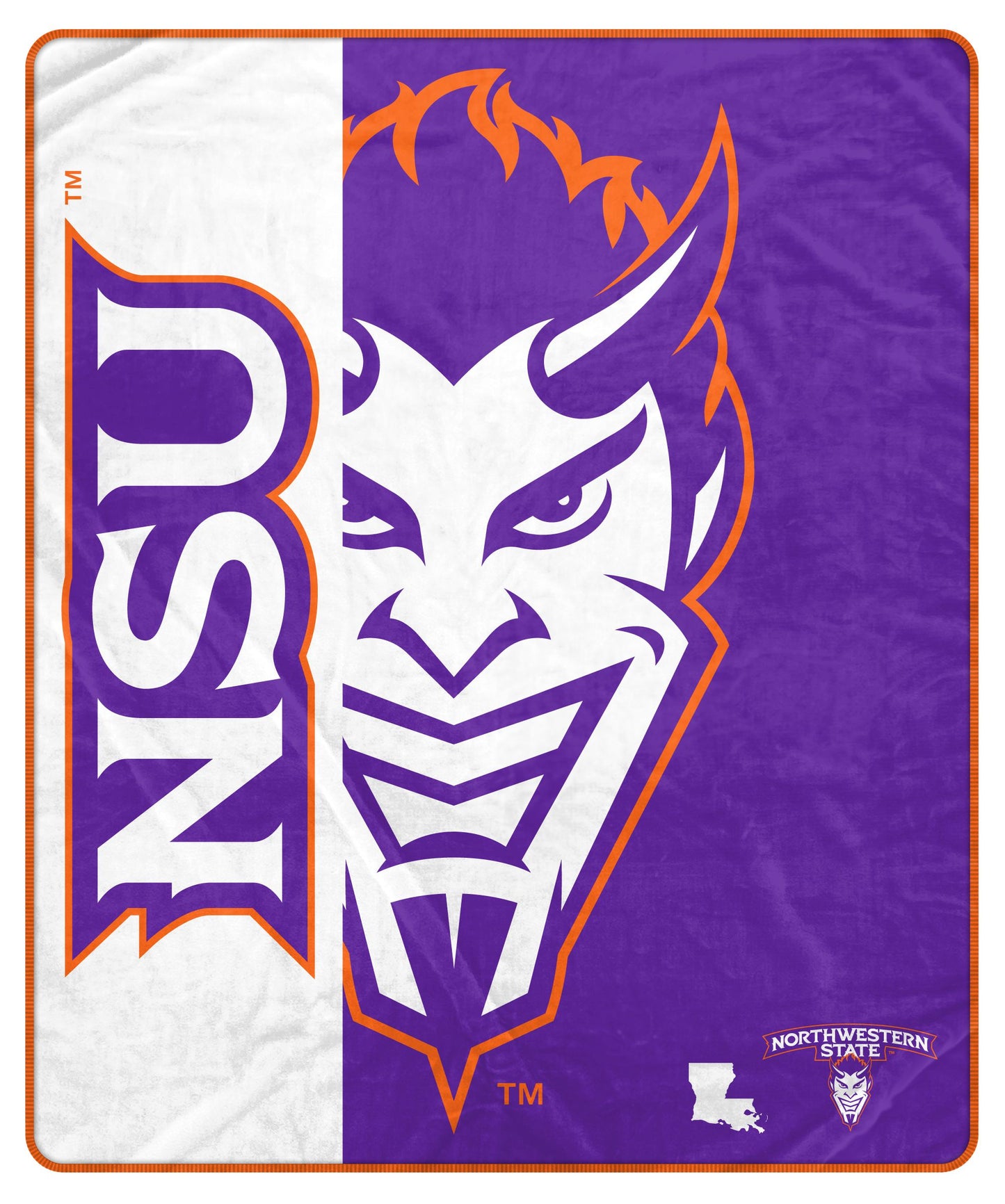 NCAA Endzone Ultra Soft Tailgate Throw