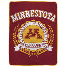 Load image into Gallery viewer, NCAA University Crest 50x60 Ultra Soft Blanket
