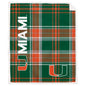 NCAA Playmaker Plaid Ultra Cozy Sherpa Throw