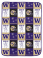 NCAA Graphic Grid 66x95 Oversized Blanket