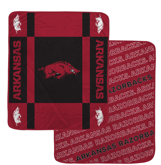 NCAA Reverse Block Double Sided 60x70 Ultra Cozy Blanket