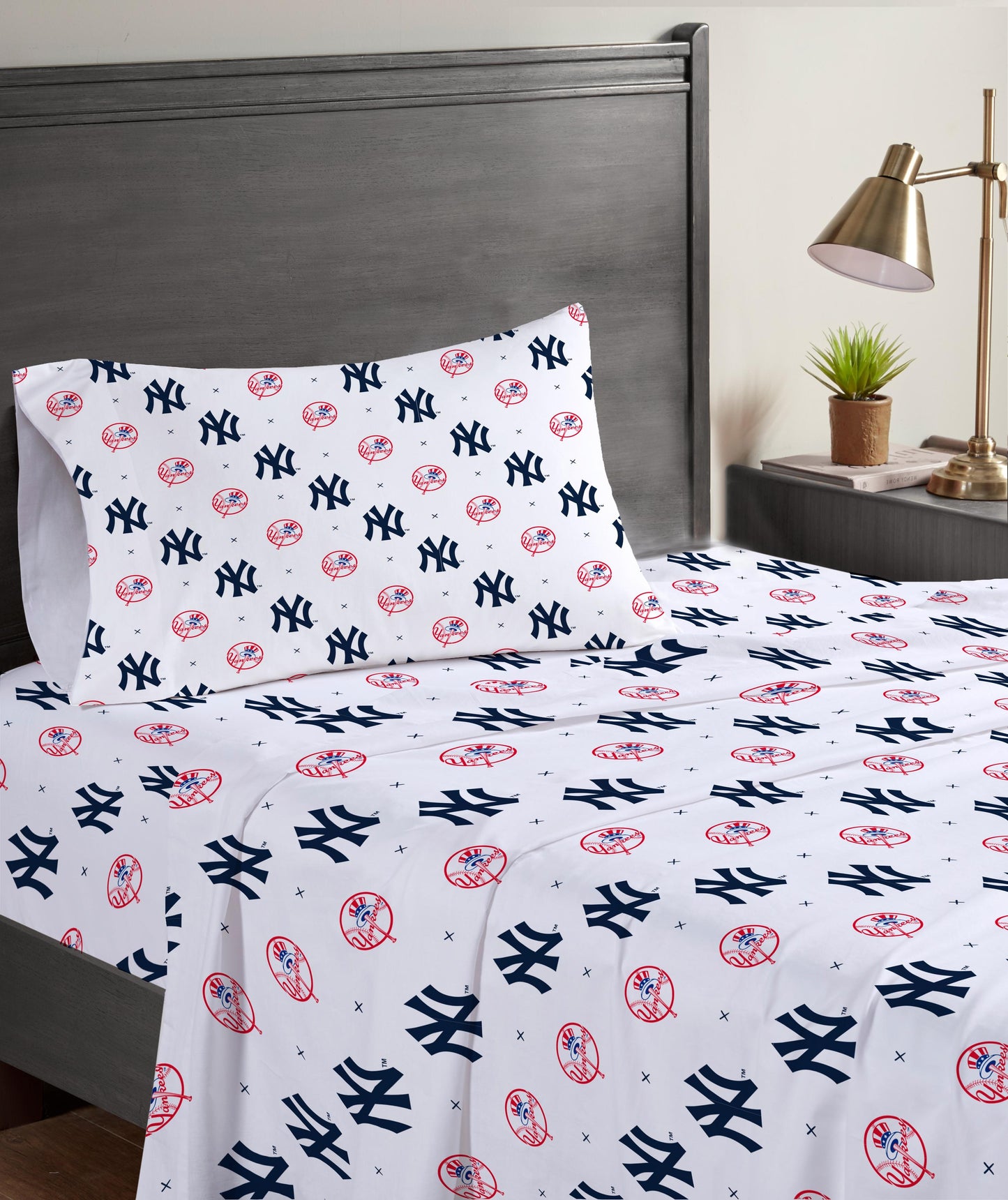 MLB Small X Twin Sheet Set