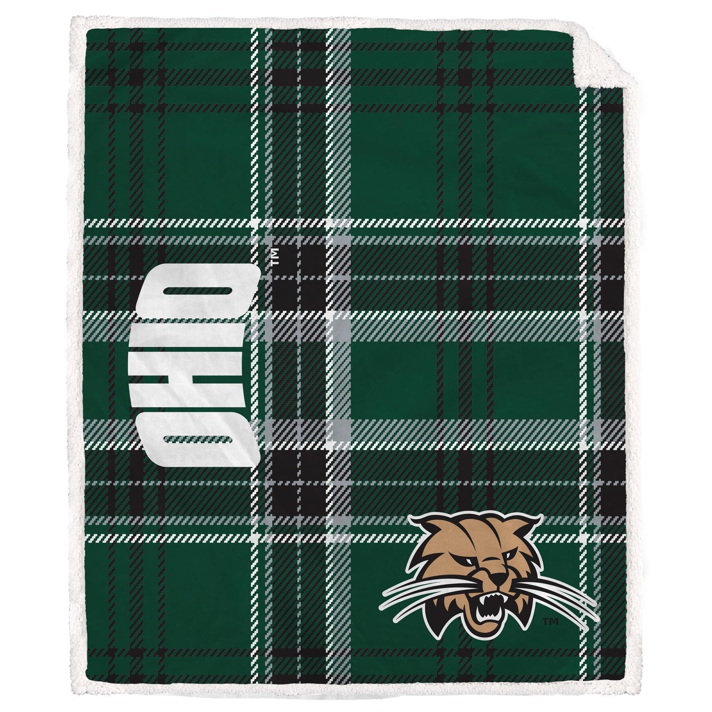 NCAA Playmaker Plaid Ultra Cozy Sherpa Throw