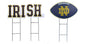 NCAA Wordmark & Football 3 Pack Yard Sign Set