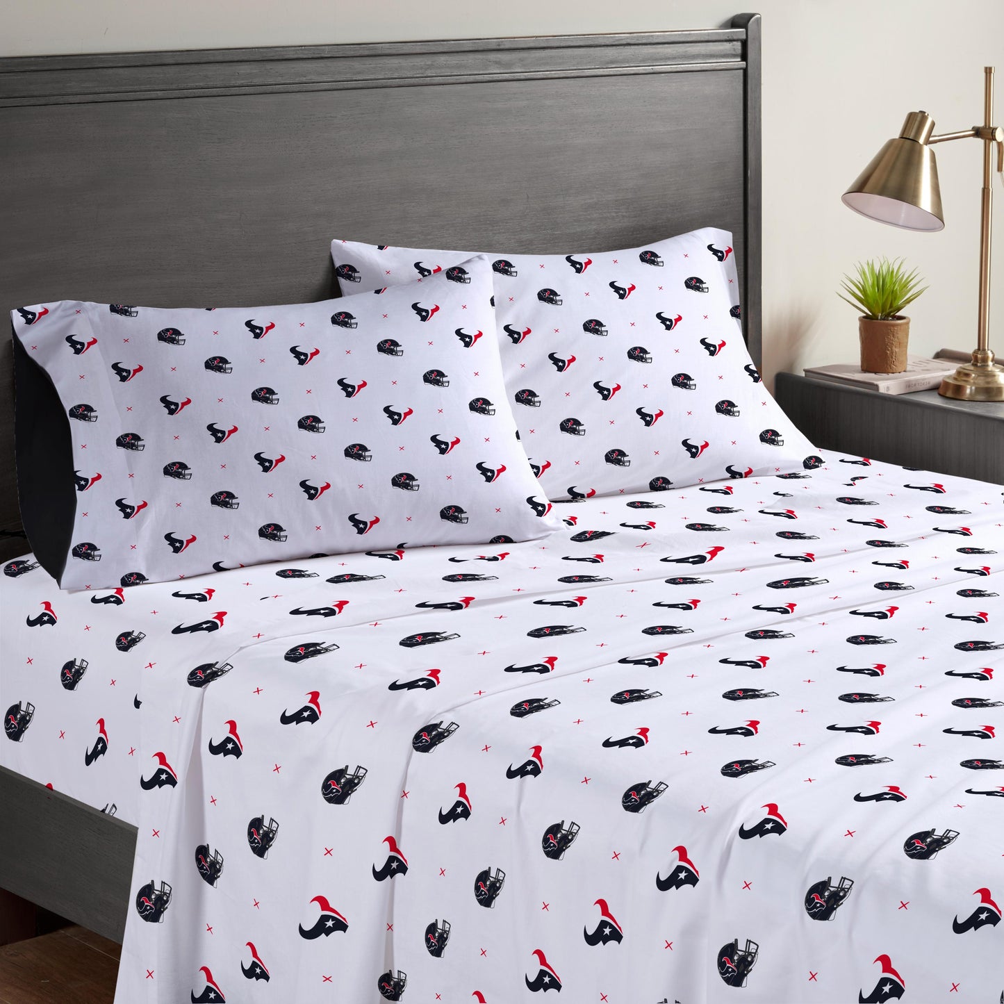 NFL Small X Queen Sheet Set