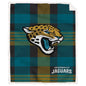 NFL Plaid Steel Royal Plush Sherpa 60x70 Blanket