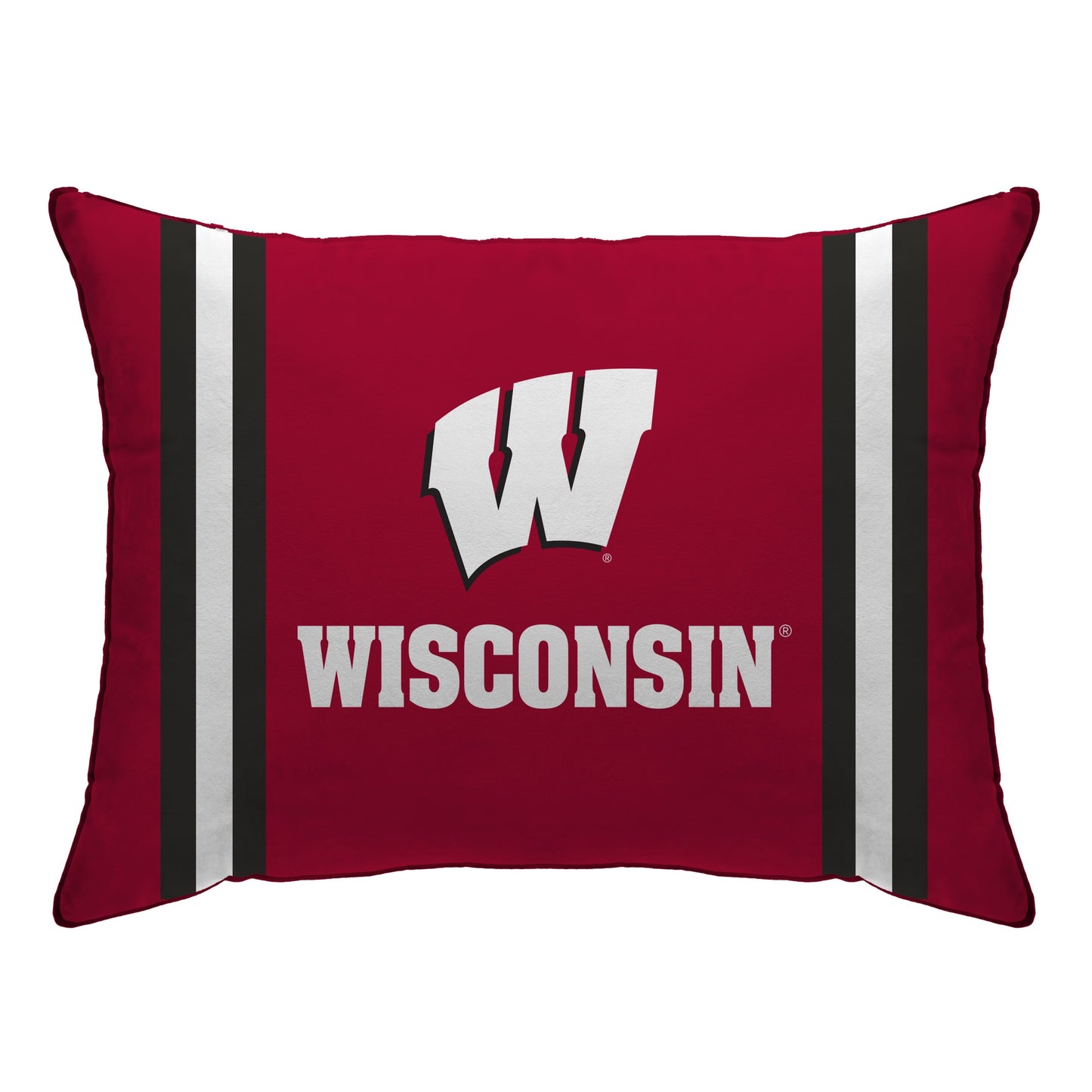 NCAA Standard Stripe Logo Bed Pillow
