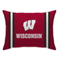 NCAA Standard Stripe Logo Bed Pillow