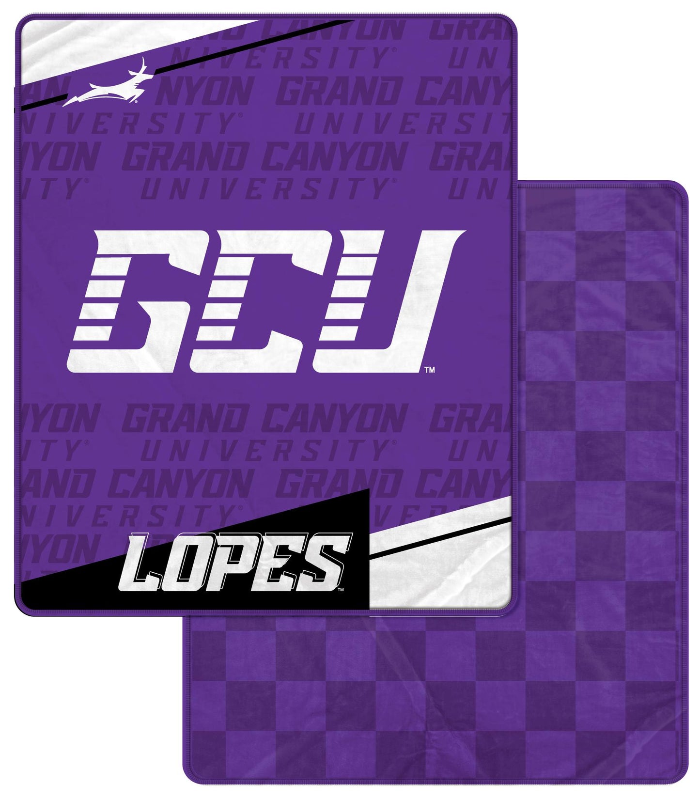 NCAA Diagonal Ghost Checker 60x70 Blanket