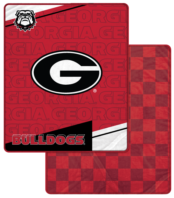 NCAA Diagonal Ghost Checker 60x70 Blanket