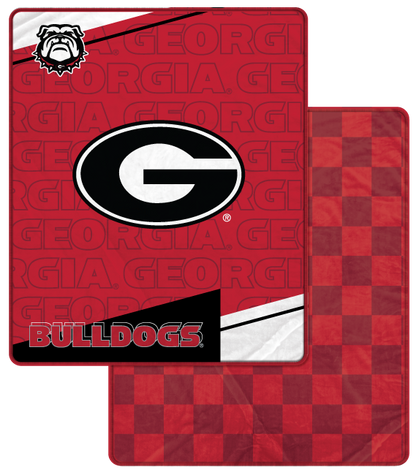 NCAA Diagonal Ghost Checker 60x70 Blanket