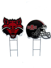 Load image into Gallery viewer, NCAA Logo and Helmet 2 Pack Yard Sign Set
