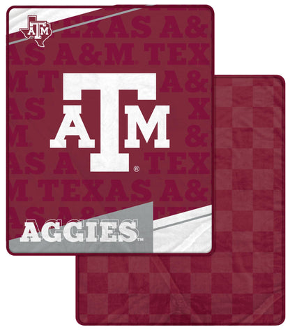 NCAA Diagonal Ghost Checker 60x70 Blanket