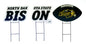 NCAA Wordmark & Football 3 Pack Yard Sign Set