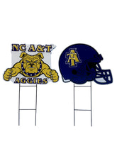 Load image into Gallery viewer, NCAA Logo and Helmet 2 Pack Yard Sign Set
