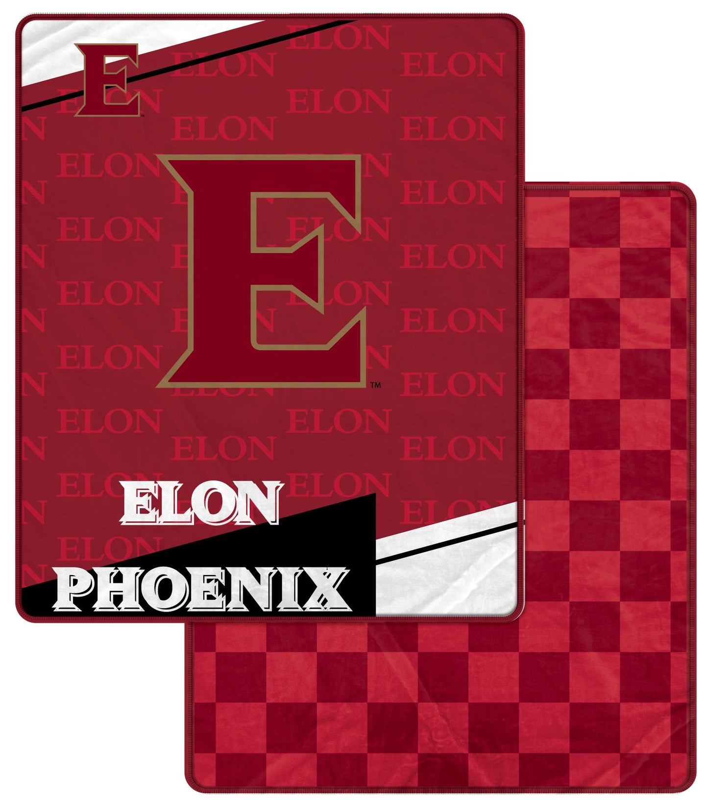 NCAA Diagonal Ghost Checker 60x70 Blanket