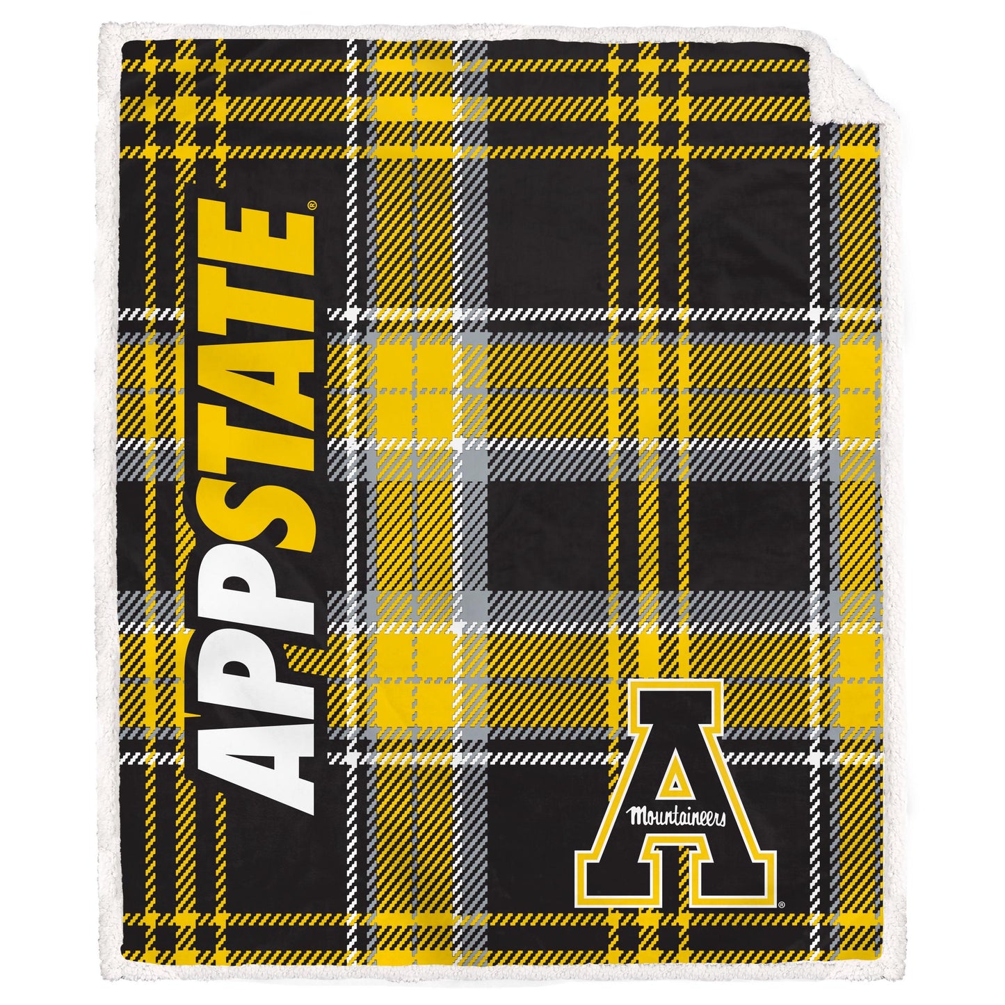 NCAA Playmaker Plaid Ultra Cozy Sherpa Throw