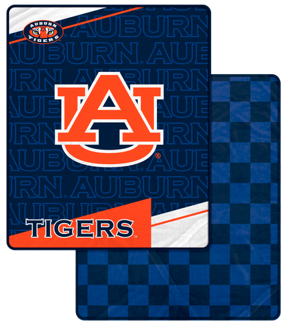 NCAA Diagonal Ghost Checker 60x70 Blanket