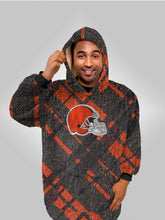 Load image into Gallery viewer, NFL Digital Dash Sherpa Hooded Fan Cape
