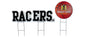 NCAA Wordmark & Football 3 Pack Yard Sign Set