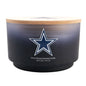 NFL Glass Gradient 14.5 oz Candle Print Wood Top