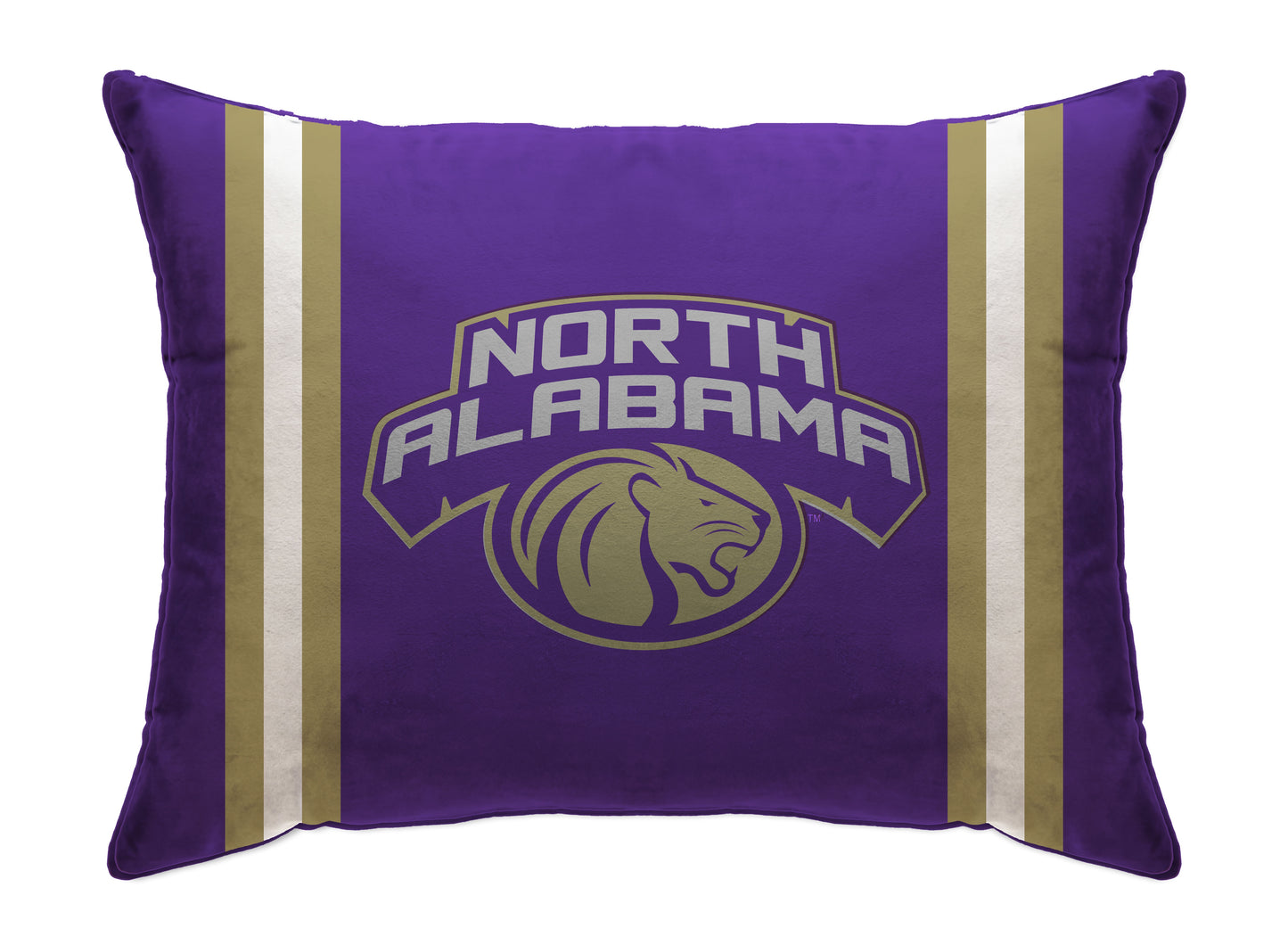 NCAA Standard Stripe Logo Bed Pillow
