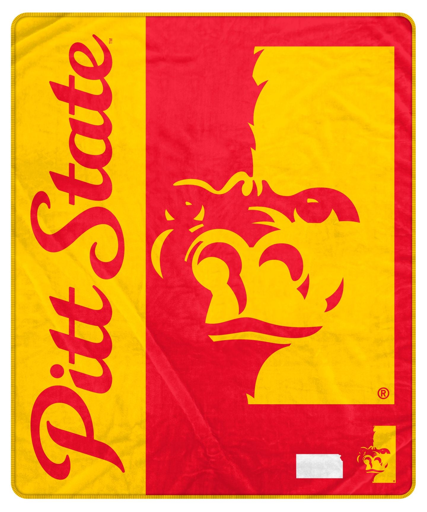 NCAA Endzone Ultra Soft Tailgate Throw