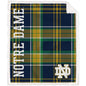 NCAA Playmaker Plaid Ultra Cozy Sherpa Throw