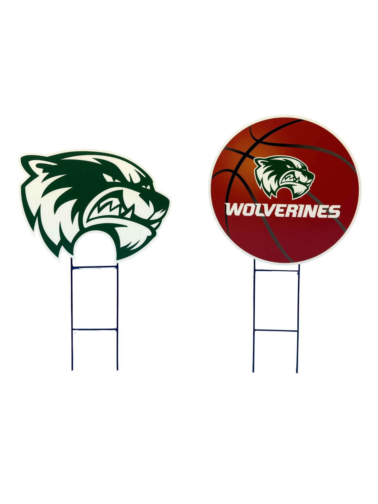 NCAA Logo and Helmet 2 Pack Yard Sign Set