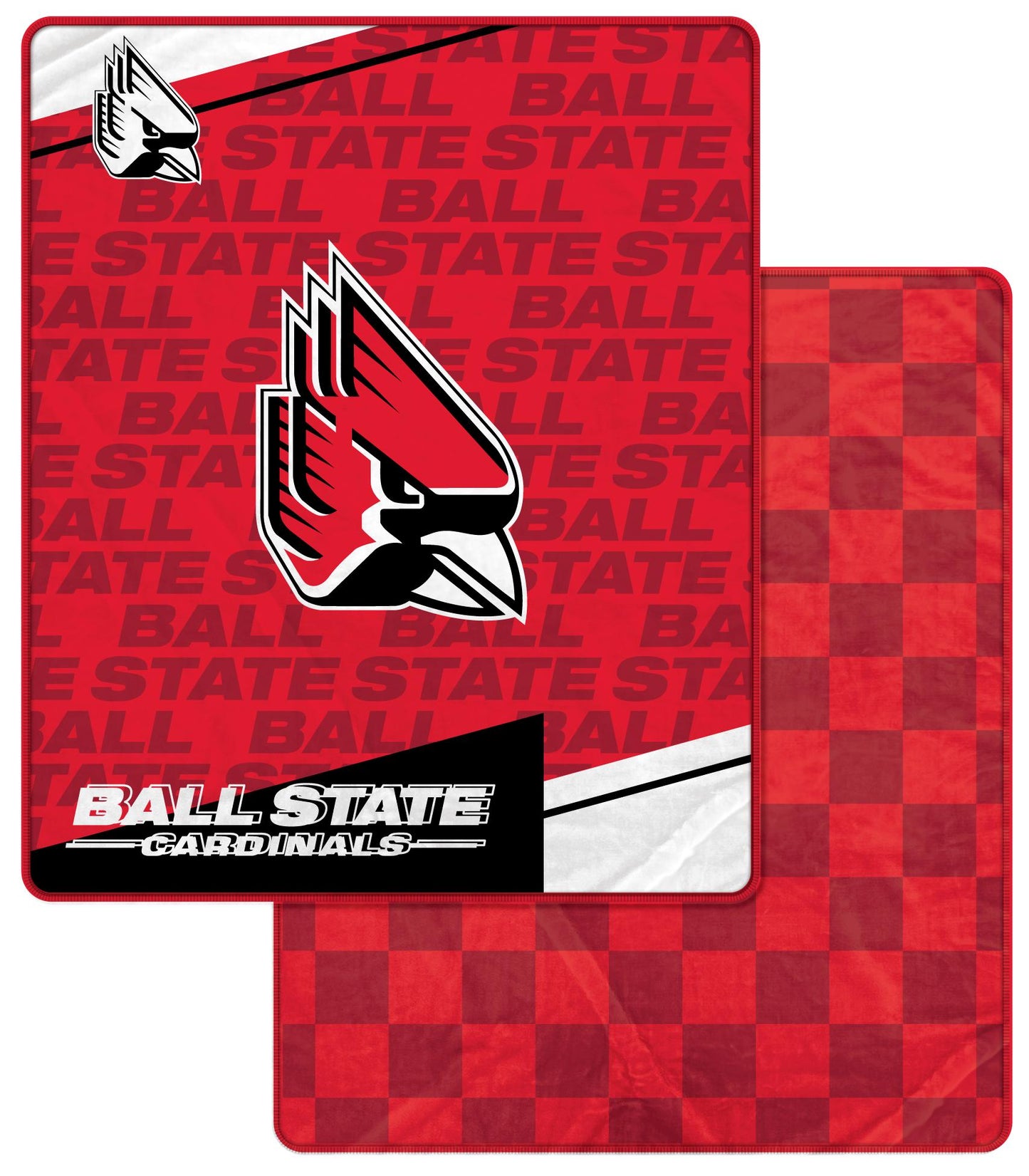 NCAA Diagonal Ghost Checker 60x70 Blanket