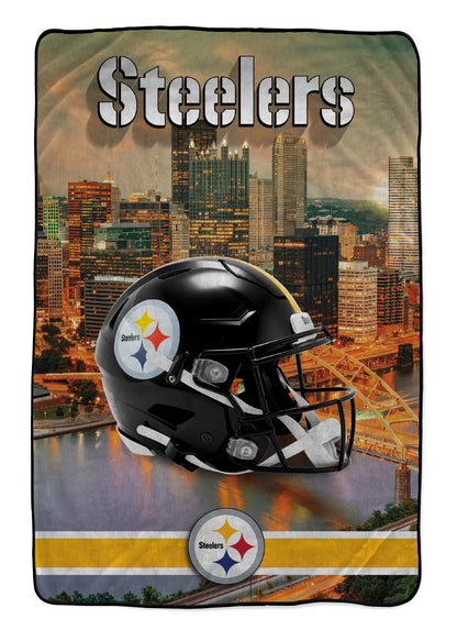 NFL Skyline Series Helmet 66x95 Oversized Blanket
