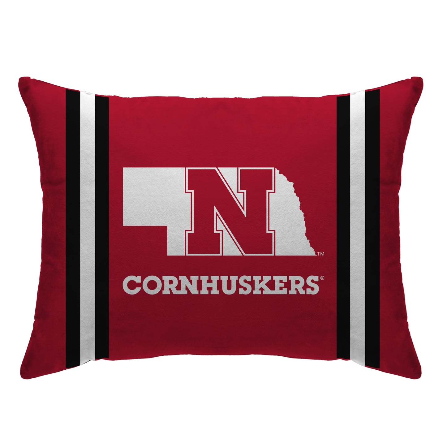 NCAA Standard Stripe Logo Bed Pillow